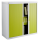 PAPERFLOW easyOffice Rollladenschrank weiß, grün ohne Fachböden 110,0 x 41,5 x 104,0 cm
