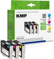 KMP E130V cyan, magenta, gelb Druckerpatronen kompatibel...