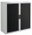 PAPERFLOW easyOffice Rollladenschrank weiß, schwarz ohne Fachböden 110,0 x 41,5 x 104,0 cm