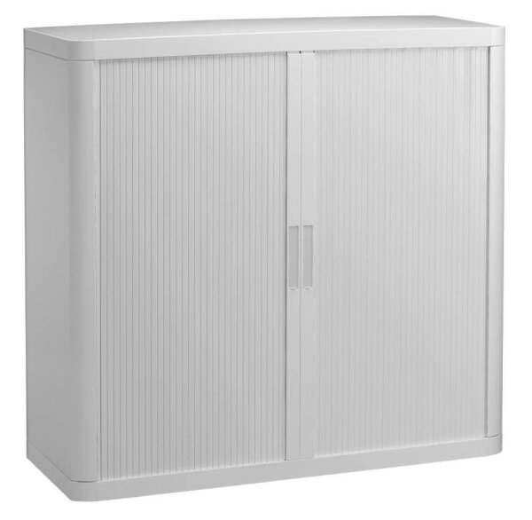 PAPERFLOW easyOffice Rollladenschrank weiß ohne Fachböden 110,0 x 41,5 x 104,0 cm