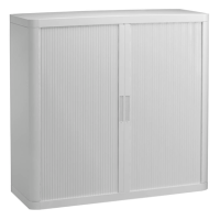 PAPERFLOW easyOffice Rollladenschrank weiß ohne Fachböden 110,0 x 41,5 x 104,0 cm