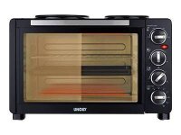 UNOLD 68885 Minibackofen mit Kochplatten schwarz