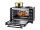 UNOLD 68885 Minibackofen mit Kochplatten schwarz