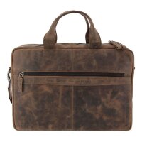 PRIDE & SOUL Laptoptasche RAILY Leder braun 47158 bis...