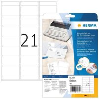 HERMA Adressetiketten 4431 weiß 67,0 x 38,0 mm, 20...