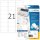 HERMA Adressetiketten 4431 weiß 67,0 x 38,0 mm, 20 Blatt