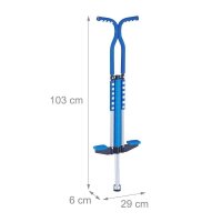 relaxdays Pogo-Stick silber