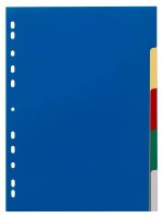 DURABLE Ordnerregister DIN A4 Vollformat blanko blau,...