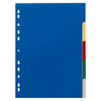DURABLE Ordnerregister DIN A4 Vollformat blanko blau,...