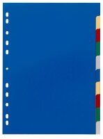 DURABLE Ordnerregister DIN A4 Vollformat blanko blau,...