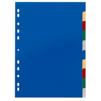 DURABLE Ordnerregister DIN A4 Vollformat blanko blau,...