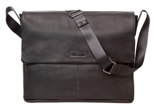 PRIDE & SOUL Umhängetasche URBAN Leder schwarz 47532