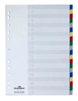 DURABLE Ordnerregister DIN A4 Vollformat blanko blau,...