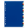 DURABLE Ordnerregister DIN A4 Vollformat blanko blau, gelb, rot, grün, grau 20-teilig, 1 Satz