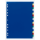 DURABLE Ordnerregister DIN A4 Vollformat blanko blau, gelb, rot, grün, grau 20-teilig, 1 Satz