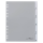 DURABLE Ordnerregister DIN A4 Vollformat 1-5 grau 5-teilig mit Wechseltaben, 1 Satz