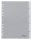 DURABLE Ordnerregister DIN A4 Vollformat 1-5 grau 5-teilig mit Wechseltaben, 1 Satz