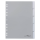 DURABLE Ordnerregister DIN A4 Vollformat 1-5 grau 5-teilig mit Wechseltaben, 1 Satz