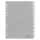 DURABLE Ordnerregister DIN A4 Vollformat 1-10 grau 10-teilig mit Wechseltaben, 1 Satz