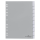 DURABLE Ordnerregister DIN A4 Vollformat 1-10 grau 10-teilig mit Wechseltaben, 1 Satz