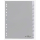 DURABLE Ordnerregister DIN A4 Vollformat 1-10 grau 10-teilig mit Wechseltaben, 1 Satz