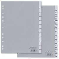 DURABLE Ordnerregister DIN A4 Vollformat Jan.-Dez. grau...