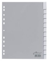 DURABLE Ordnerregister DIN A4 Vollformat Jan.-Dez. grau 12-teilig mit Wechseltaben, 1 Satz