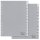 DURABLE Ordnerregister DIN A4 Vollformat Jan.-Dez. grau 12-teilig mit Wechseltaben, 1 Satz
