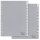 DURABLE Ordnerregister DIN A4 Vollformat Jan.-Dez. grau 12-teilig mit Wechseltaben, 1 Satz
