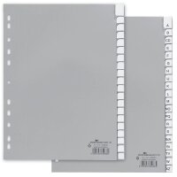 DURABLE Ordnerregister DIN A4 Vollformat A-Z grau...