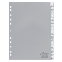 DURABLE Ordnerregister DIN A4 Vollformat A-Z grau...