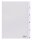 DURABLE Ordnerregister DIN A4 Vollformat 1-5 transparent 5-teilig, 1 Satz