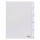 DURABLE Ordnerregister DIN A4 Vollformat 1-5 transparent 5-teilig, 1 Satz