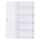 DURABLE Ordnerregister DIN A4 Vollformat 1-5 transparent 5-teilig, 1 Satz