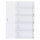 DURABLE Ordnerregister DIN A4 Vollformat 1-5 transparent 5-teilig, 1 Satz