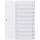 DURABLE Ordnerregister DIN A4 Vollformat 1-10 transparent 10-teilig, 1 Satz
