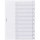 DURABLE Ordnerregister DIN A4 Vollformat 1-10 transparent 10-teilig, 1 Satz