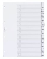 DURABLE Ordnerregister DIN A4 Vollformat 1-12/Jan.-Dez....