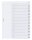 DURABLE Ordnerregister DIN A4 Vollformat 1-12/Jan.-Dez. transparent 12-teilig, 1 Satz