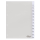 DURABLE Ordnerregister DIN A4 Vollformat 1-12/Jan.-Dez. transparent 12-teilig, 1 Satz