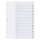 DURABLE Ordnerregister DIN A4 Vollformat 1-12/Jan.-Dez. transparent 12-teilig, 1 Satz