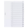 DURABLE Ordnerregister DIN A4 Vollformat 1-12/Jan.-Dez. transparent 12-teilig, 1 Satz