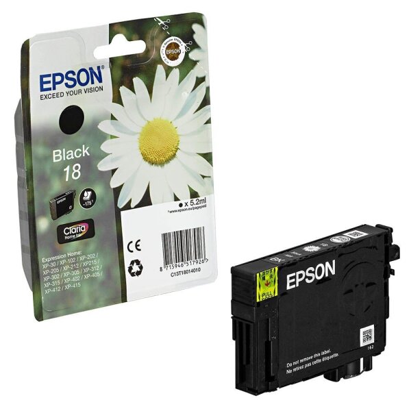 EPSON 18 / T1801 (Gänseblümchen) schwarz Druckerpatrone