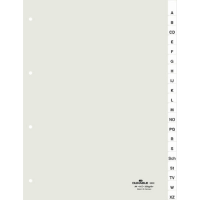 DURABLE Ordnerregister DIN A4 Vollformat A-Z transparent...