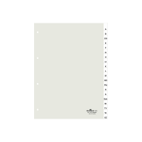 DURABLE Ordnerregister DIN A4 Vollformat A-Z transparent...