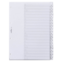 DURABLE Ordnerregister DIN A4 Vollformat A-Z transparent 20-teilig, 1 Satz