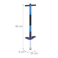 relaxdays Pogo-Stick Hüpfspielzeug schwarz