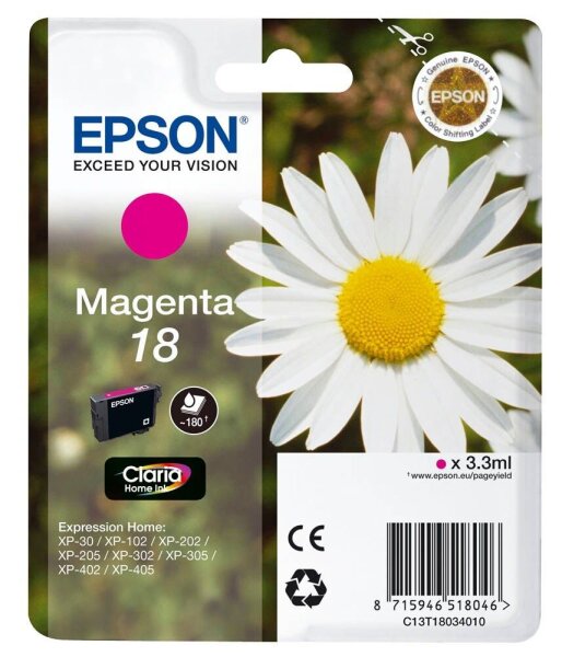 EPSON 18 / T1803 (Gänseblümchen) magenta Druckerpatrone