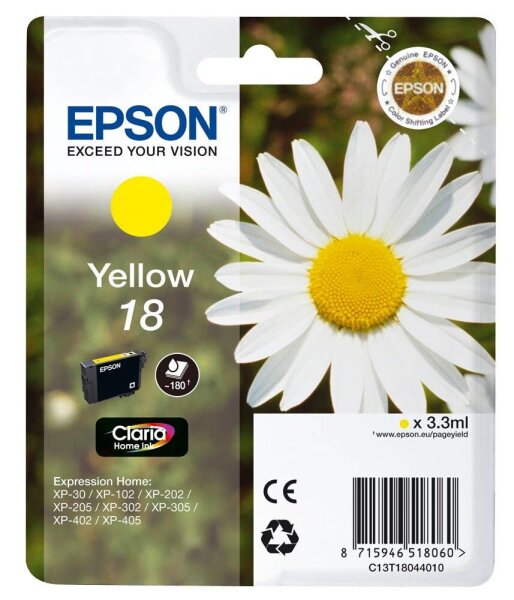 EPSON 18 / T1804 (Gänseblümchen) gelb Druckerpatrone