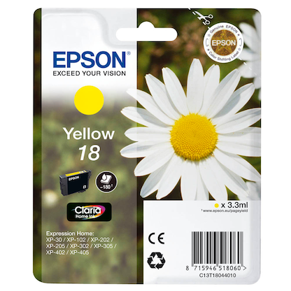 EPSON 18 / T1804 (Gänseblümchen) gelb Druckerpatrone